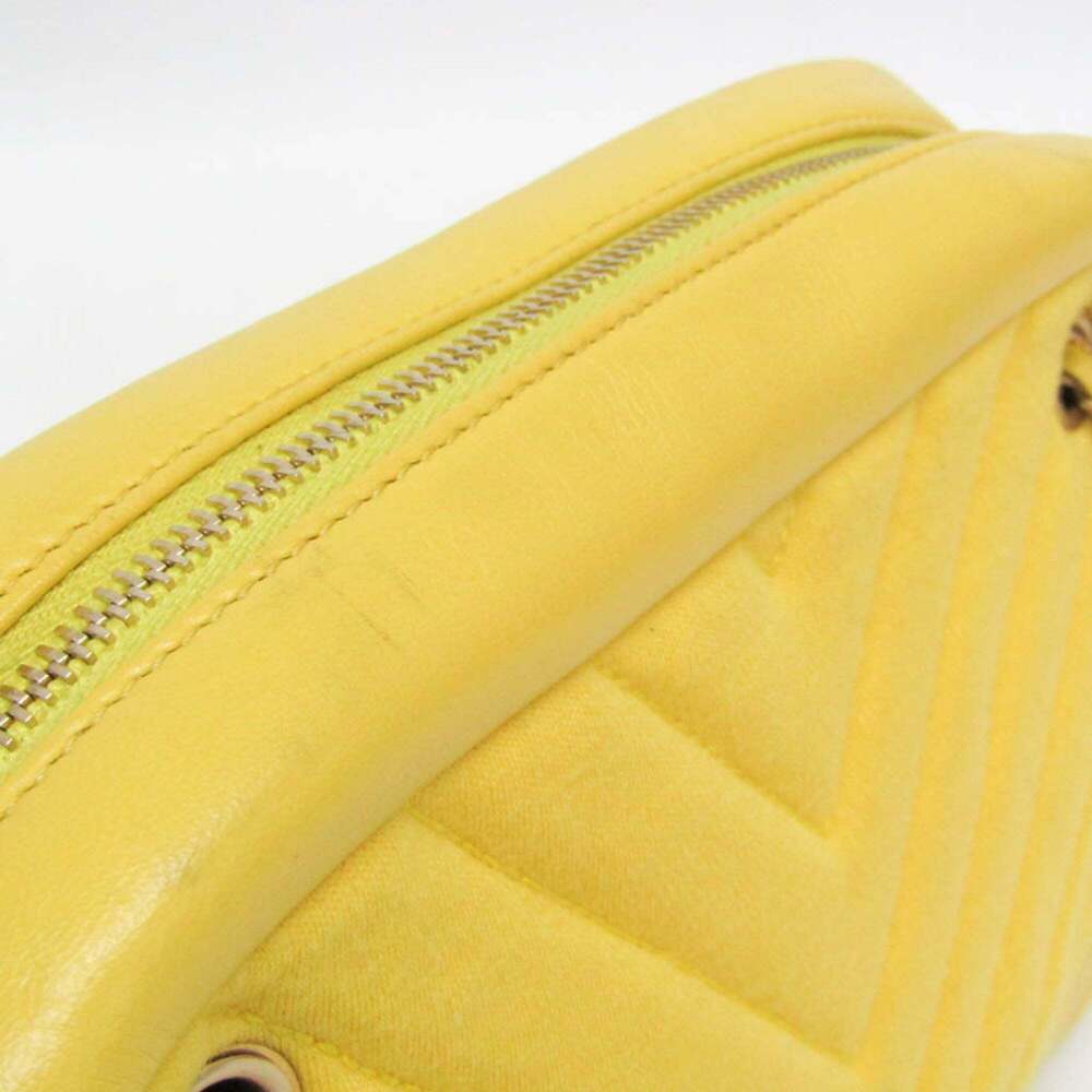 CHANEL Yellow Leather Shoulder Bag - Picture 7 of 16